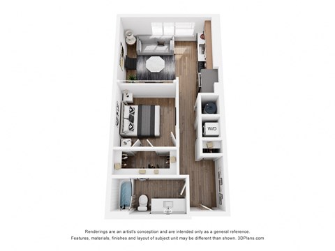 bedroom floor plan of a 2103 sq ft  apartment